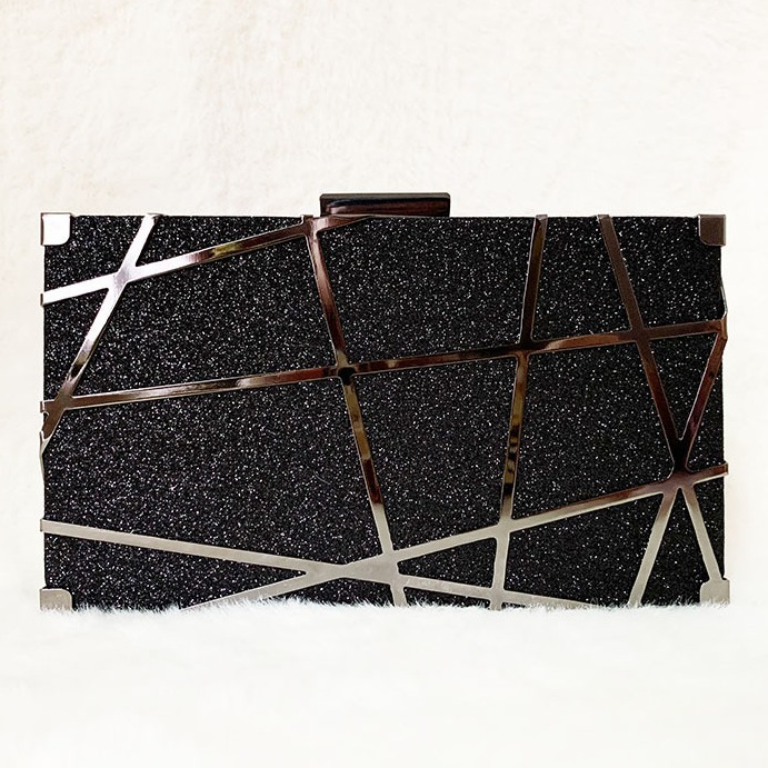 Black Geometric Crossbody Bag for Pakistani Women | Premium Women's Shoulder Bag with Adjustable Strap for Daily Use - Image 5