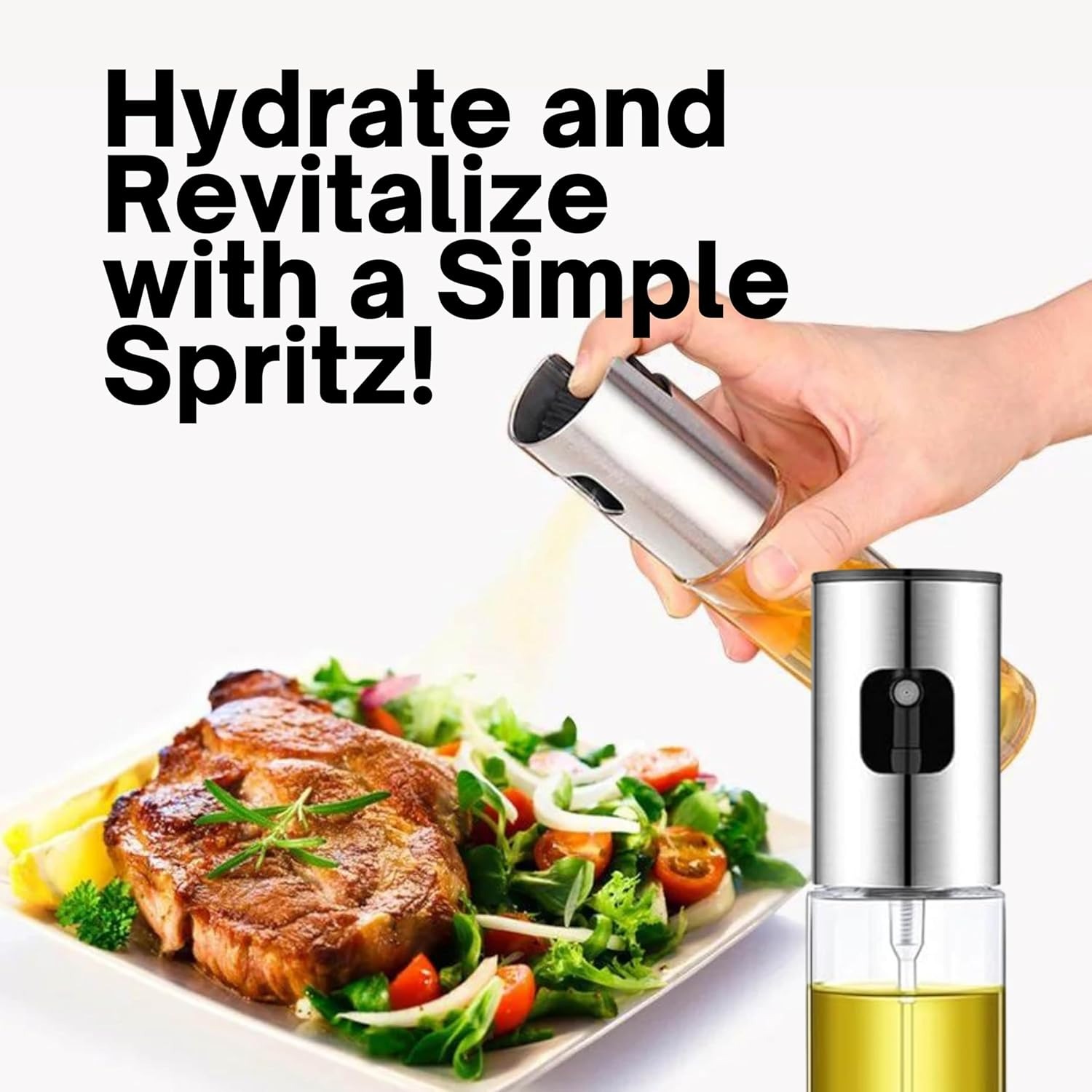 Cooking Oil Sprayer Glass Oil Spray Bottle for Kitchen, BBQ, Baking, Grilling, Vinegar & Sauce - Image 4