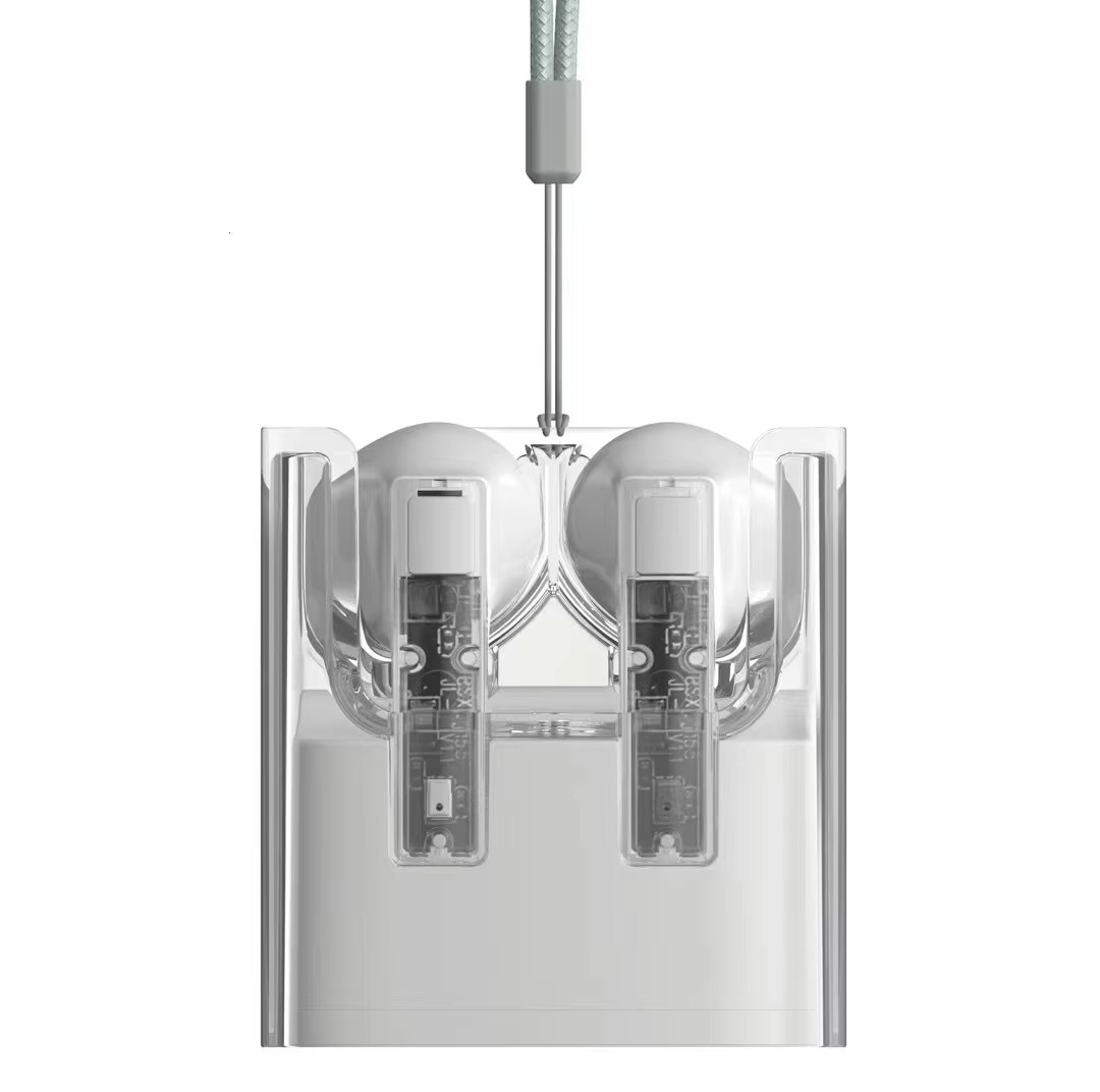 G65 Wireless Stereo HiFi Earphones Bluetooth 5.3, Transparent Design, ANC, Sweatproof, Built-in Microphone, 7-Hour Battery