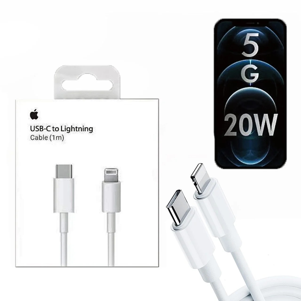 Type-C to iPhone Charging Cable 99% Original Quality with Apple Logo