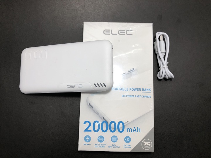 Elec 20000mAh Power Bank PD Fast Charging, High-Capacity Portable Charger
