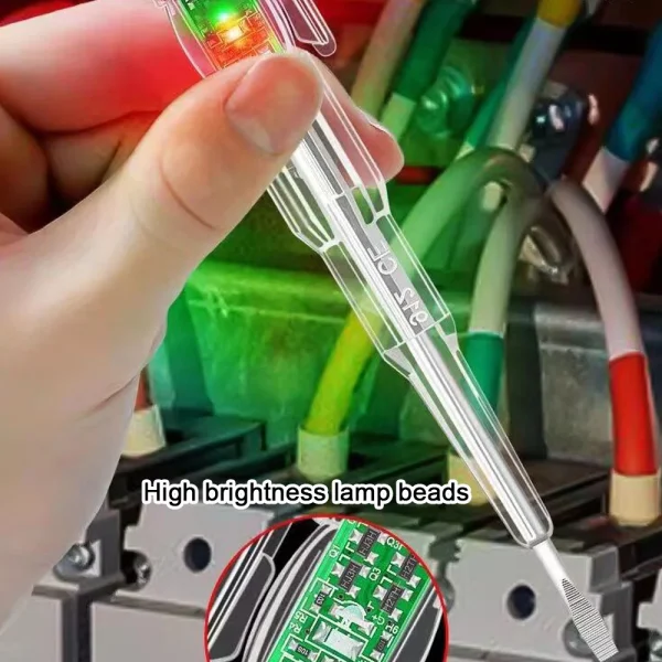 Led Tester Voltmeter Power Detector Electrical Screwdriver Indicator | Best Quality Tester For Electric Work - Image 3
