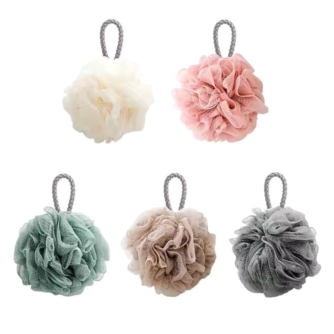(1 pcs)Soft Mesh Bath Sponge Exfoliating Body Scrubber Random color - Extra Soft Body Loofah Bath Sponge Gentle Exfoliating Shower Pouf for Radiant, Smooth Skin Mesh Shower Scrubber for Men & Women - Random Color - Image 4