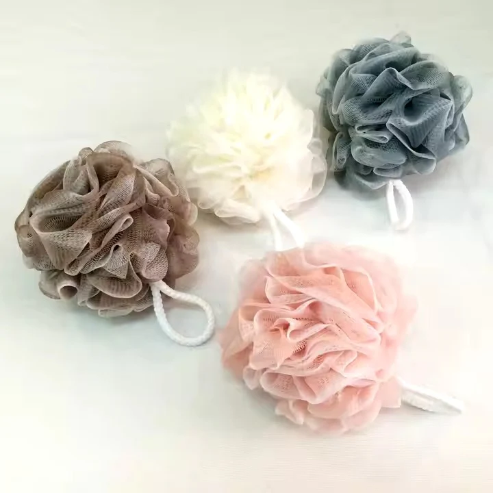 (1 pcs)Soft Mesh Bath Sponge Exfoliating Body Scrubber Random color - Extra Soft Body Loofah Bath Sponge Gentle Exfoliating Shower Pouf for Radiant, Smooth Skin Mesh Shower Scrubber for Men & Women - Random Color - Image 5