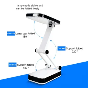 DP LED 666 - Portable Folding LED Desk Lamp with Adjustable Brightness Travel-Friendly Study & Reading Light