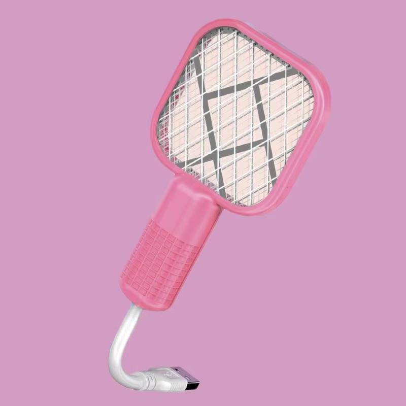 Mini USB Rechargeable Mosquito Racket with UV Light Portable Electric Bug Zapper & Fly Swatter for Indoor/Outdoor Use, Home, Office, Travel & Camping - Image 5
