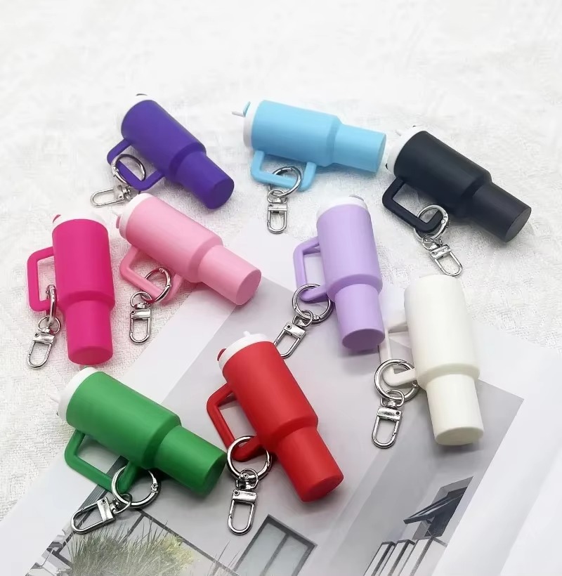 Colorful Mini Stanley Tumbler Key chain Cute Miniature Tumbler Charm for Handbags, Backpacks & Car Keys Portable Stanley Cup Key chain Accessory -Random color | Key Chain | Stanley Key chain - Image 2