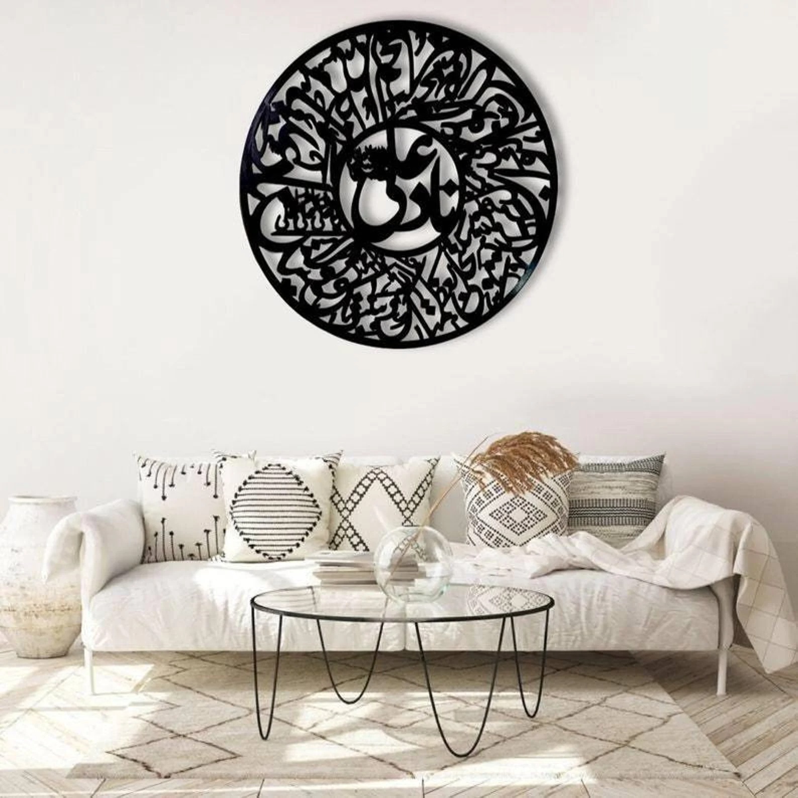 3D Calligraphy Nad-e-ali large Size | Islamic Wall Art | Nad-e-ali Frame | Wooden Wall Art ( 24 x 24 ) - Image 2
