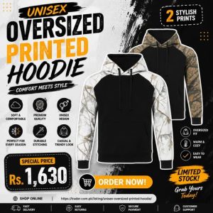 Unisex Oversized Printed Hoodie