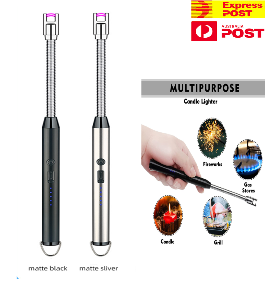 Arc Lighter With Usb Charging,flameless Windproof,led Battery Display,safety Switch,rotate 360 Degrees,for Aromatherapy (random Colors) - Image 4