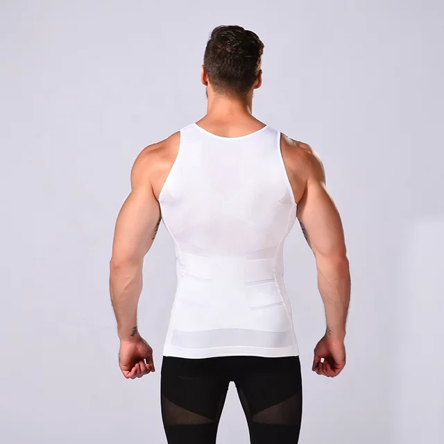 Slim n Fit Body Shaper Vest Shirt - Tank Top Sleeveless Shapewear For Men - Image 4