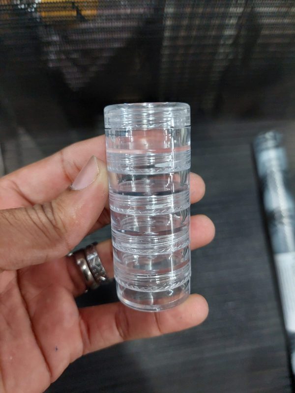 Transparent Co Joined Round Jewelry Makeup Storage Box Container - Image 4