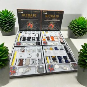 Ultra 10 Smart Watch | 10 in 1 Straps+Jelly Case | BT Calling | Super HD Display 49mm