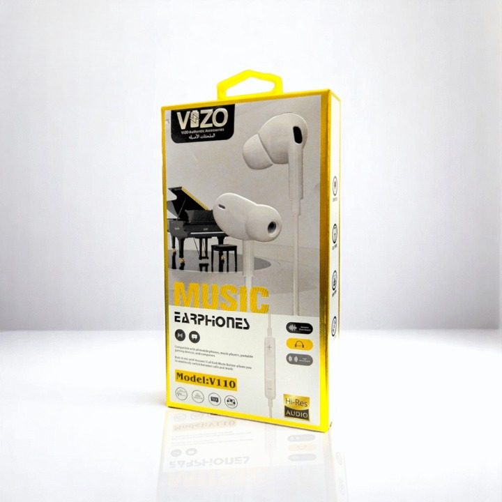 VIZO V110 Super Bass Hand free | Wired In Ear Phones for Men and Women - Image 2