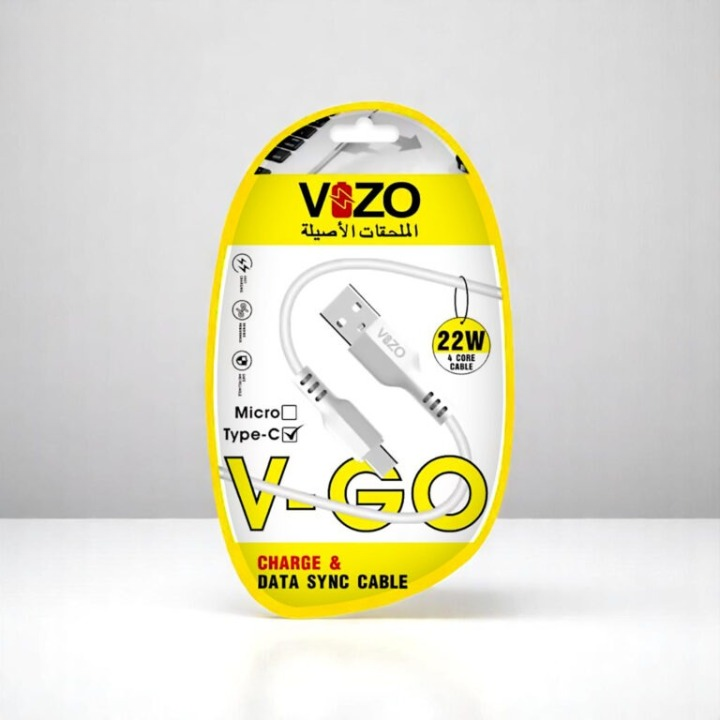 Vizo V-Go 22W Fast Charging Type-C Data Cable | Best Quality Type Fast Charging Cable | 22W Fast Charging Cable - Image 2