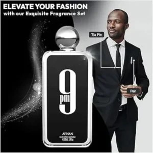 9 PM by Afnan Men Perfume 100ml Black Bottle – Premium Oriental Fragrance for Men