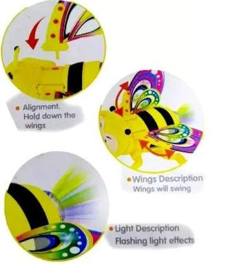 Battery Operated Crawling Bee Toy for Kids 1-5 Years | Yellow Interactive Moving Bee Toy - Image 4