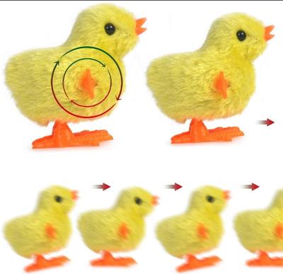 Yellow Wind-Up Baby Chick Toy for Kids | Cute Mechanical Chicken Toy for Children - Image 4