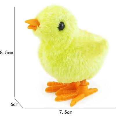 Yellow Wind-Up Baby Chick Toy for Kids | Cute Mechanical Chicken Toy for Children - Image 5