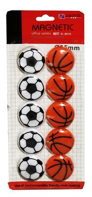 Kids Plastic Soccer Magnet Set 10 Pcs | Basketball & Football Magnetic Toys for Kids - Image 4