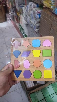 Wooden Shape Sorter Toy for Kids 1-5 Years – 16-Piece Multicolor Educational Learning Toy - Image 3