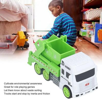 Green Plastic Trash Truck Toy for Kids 1-10 Years | Garbage Truck Toy Vehicle for Boys & Girls - Image 3