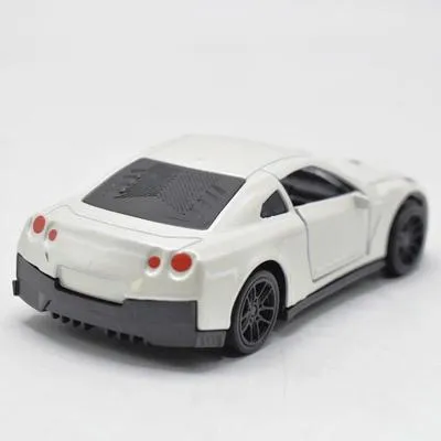 Diecast Sports Car Toy White 1-12 Years | Metal Toy Car with Openable Doors for Kids - Image 3