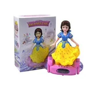 3D Lighting Balance Car Doll for Girls Multicolor Toy with LED Lights for Kids 1-12 Years