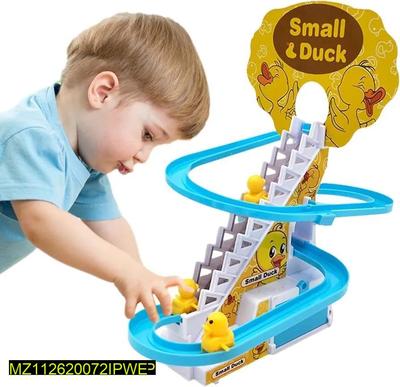 Musical Climbing Duck Toy Blue for Kids 3+ | Interactive Walking & Music Toy - Image 2