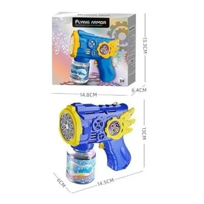 Kids Bubble Gun with LED Light & 100ML Bubble Solution – Automatic Bubble Blaster Toy for Boys & Girls | USB Bubble Machine - Image 3