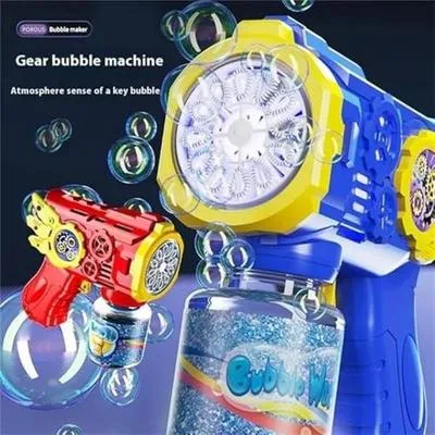 Kids Bubble Gun with LED Light & 100ML Bubble Solution – Automatic Bubble Blaster Toy for Boys & Girls | USB Bubble Machine - Image 6