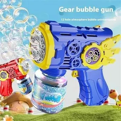 Kids Bubble Gun with LED Light & 100ML Bubble Solution – Automatic Bubble Blaster Toy for Boys & Girls | USB Bubble Machine - Image 8