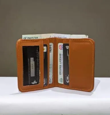 Men's Leather Bi-Fold Wallet with 6 Card Pockets – Premium Slim Leather Wallet with Cash Compartment | Black, Blue, Grey, Light Brown & Dark Brown - Image 6
