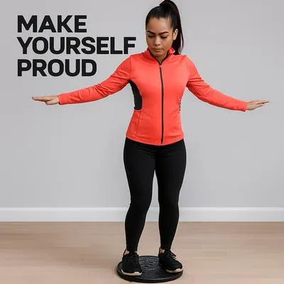 Black Twister Core Fat Burning Disc for Home Workout – 360° Waist Twisting Fitness Exercise Board - Image 2