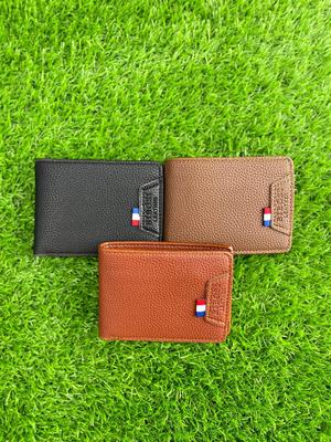 Men Leather Bi-Fold Wallet with Dot Pattern – Premium Brown & Dark Brown Bifold Wallet for Everyday Use in Pakistan - Image 2