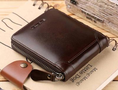 Premium Leather Wallet for Men – Stylish Bifold Wallet in Light Brown, Dark Brown & Black for Everyday Use in Pakistan - Image 3