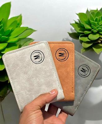 Multi Card Slot Three Fold Card Wallet for Young Girls & Students – Compact Card Holder Purse | Brown, Grey, Mustard & Black - Image 10