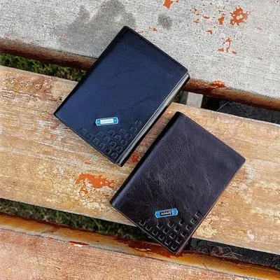 Men's Leather Trifold Wallet – Premium Multicolor Trifold Wallet in Black & Brown for Daily Use in Pakistan - Image 2