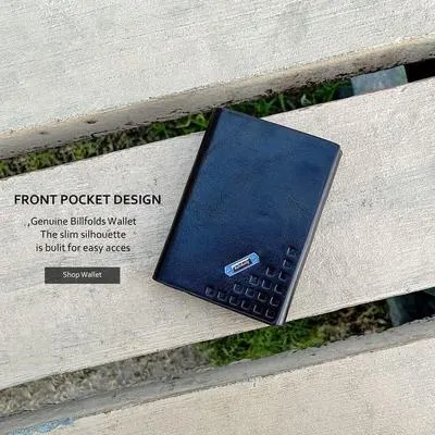 Men's Leather Trifold Wallet – Premium Multicolor Trifold Wallet in Black & Brown for Daily Use in Pakistan - Image 3