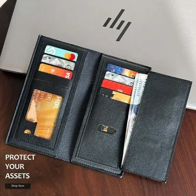 Multi Color Leather Wallet for Men & Women – Slim Minimalist Wallet in Black, Dark Brown & Light Brown for Daily Use in Pakistan - Image 7