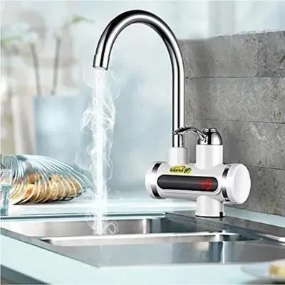 Electric Hot Water Faucet with Digital Display for Kitchen - Image 2