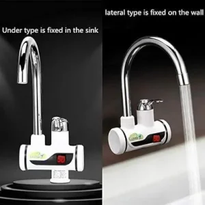 Electric Hot Water Faucet with Digital Display for Kitchen
