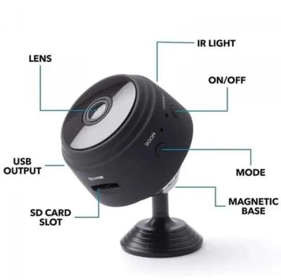 Mini WiFi Camera Black – 150° Wide-Angle Shooting & Compact Wireless Camera