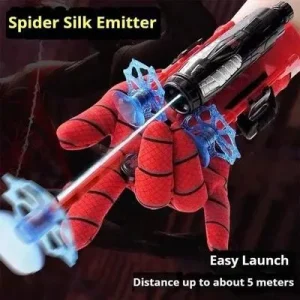 Spider Silk Emitter Toy for Kids Easy Launch 5M Flight Wrist Launcher Superhero Role Play Toy