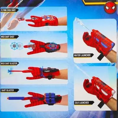 Spider Silk Emitter Toy for Kids Easy Launch 5M Flight Wrist Launcher Superhero Role Play Toy - Image 3