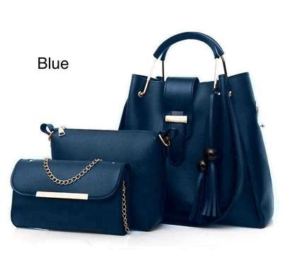 Leather Handbag Set for Girls – Stylish 3 Piece Ladies Handbag Set for School, Office & Party in Pakistan - Image 2