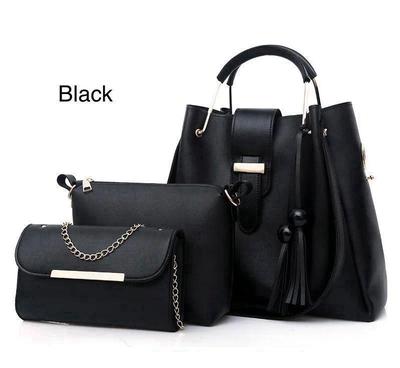 Leather Handbag Set for Girls – Stylish 3 Piece Ladies Handbag Set for School, Office & Party in Pakistan - Image 6