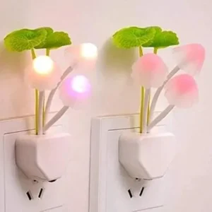 Rechargeable Flower Night Lamp with Color-Changing LED – Decorative Multicolor Bedside Light