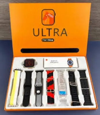 Unisex Digital Watch with 7 Interchangeable Straps – Ultra Stylish Multi-Color Smart Casual Wrist Watch - Image 4