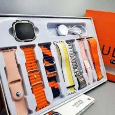 Unisex Digital Watch with 7 Interchangeable Straps – Ultra Stylish Multi-Color Smart Casual Wrist Watch - Image 3